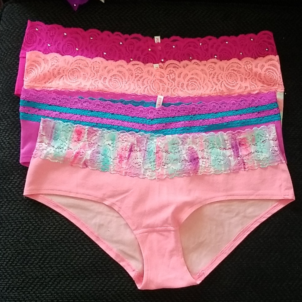 SOLD!!!!!! 6 VS PINK Panties. Brand New with TAGS.